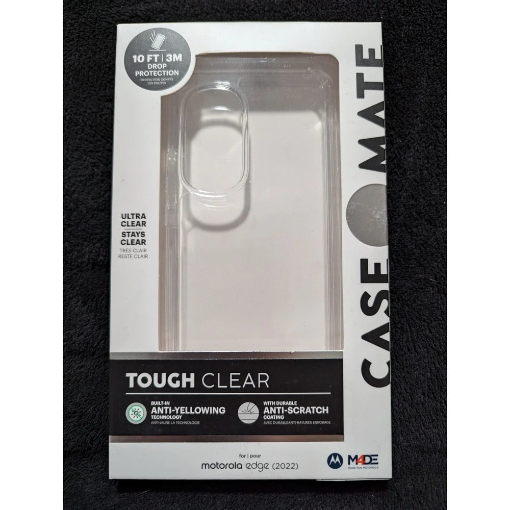 T2. Case Mate Tough Clear Series Motorola Edge (2022) Clear Case